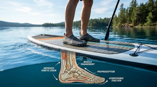 The Balance Biomechanics: Why Barefoot Aqua Shoes Improve Your Stand-Up Paddleboarding (SUP) Performance